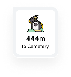 Area features cemetery image